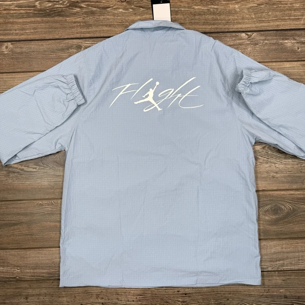 Nike Air Jordan Essentials Coaches Jacket FN4541-436‎ Blue Gray Size Large Tall